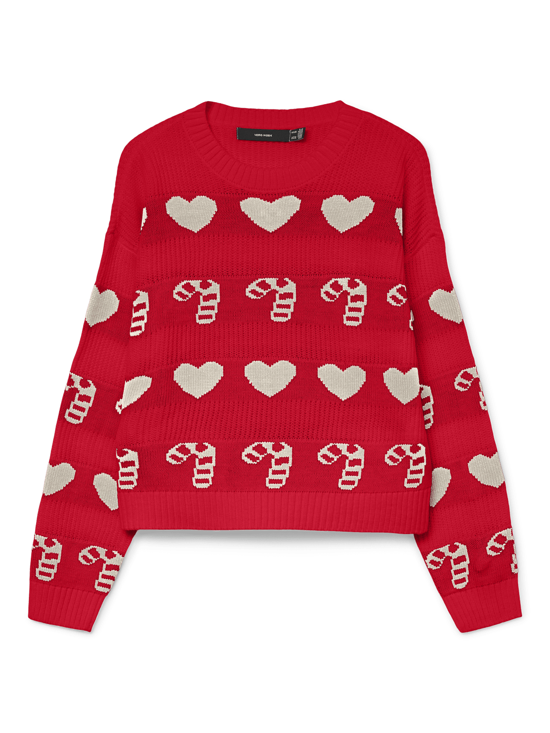 VMCANDYHEARTS Pullover - Chinese Red - VERO MODA & VILA Bergvik